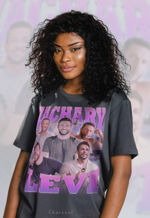 Zachary Levi Retro 90s Homage Tee - Levi Fan Tee - Zachary Levi Merch Gift