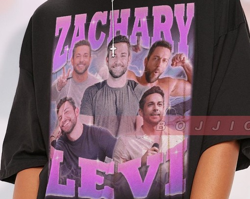 Zachary Levi Retro 90s Homage Tee - Levi Fan Tee - Zachary Levi Merch Gift - Image 2