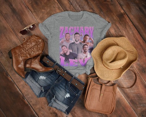 Zachary Levi Retro 90s Homage Tee - Levi Fan Tee - Zachary Levi Merch Gift - Image 3