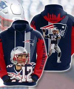 Zip into Patriotism with NFL Tom Brady Patriots 3D Hoodie