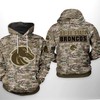Zip with Style with Boise State Broncos NCAA Camo Veteran 3D Hoodie Zipper Hoodie Featuring Custom All Over Print