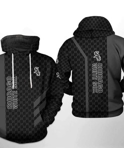 Zipper Hoodie with All Over Print Design for Chicago White Sox MLB Fans