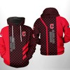 Zipper Hoodie with All Over Print Design for Cleveland Indians MLB Fans