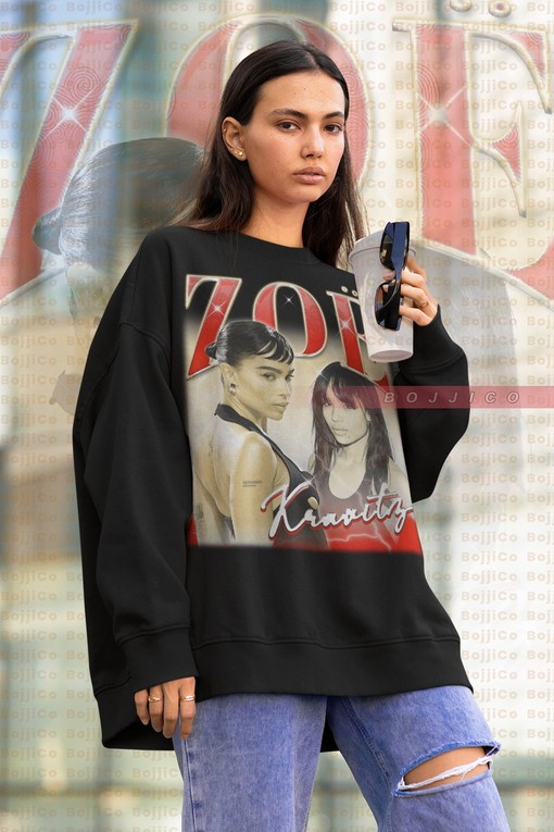Zoe Kravitz Vintage Sweatshirt, Actress-Musician Model Zoe Kravitz Hoodie
