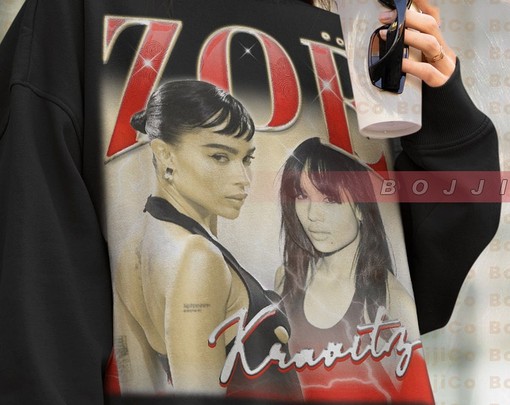 Zoe Kravitz Vintage Sweatshirt, Actress-Musician Model Zoe Kravitz Hoodie - Image 4