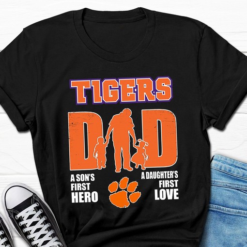 Clemson Tigers Dad The Man The Myth The Legend NCAA T-Shirt - Perfect Gift for Fathers