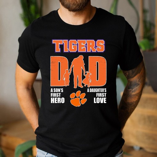 Clemson Tigers Dad The Man The Myth The Legend NCAA T-Shirt - Perfect Gift for Fathers