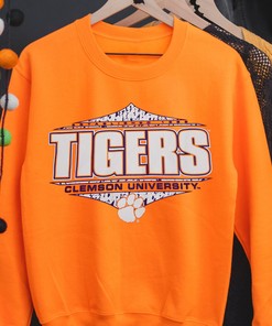 Clemson Tigers NCAA Crew Neck Sweatshirt T-Shirt - Show Your Team Spirit