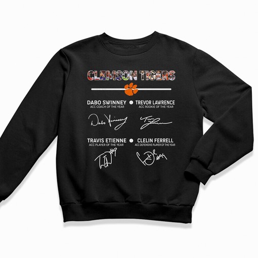Clemson Tigers NCAA Members Signatures T-Shirt Hoodie - A Must-Have for Fans