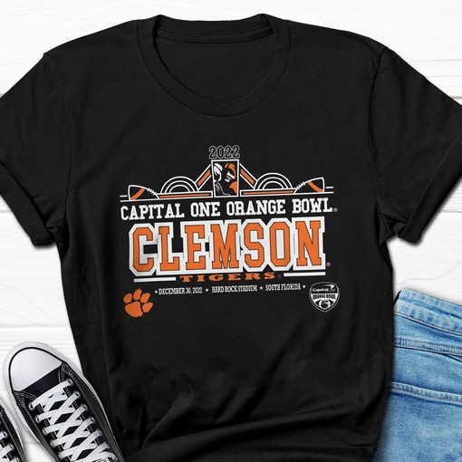 Clemson Tigers Orange Bowl Merchandise NCAA T-Shirt Hoodie - Perfect for Bowl Season
