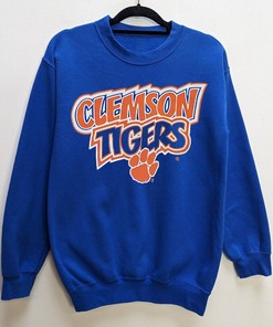 Clemson Tigers Vintage 90s NCAA Crewneck Sweatshirt - Made in USA
