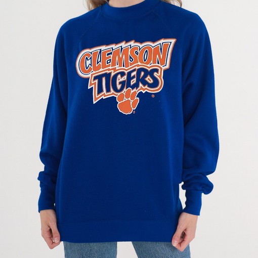 Clemson Tigers Vintage 90s NCAA Crewneck Sweatshirt - Made in USA