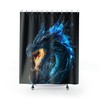 Fantastical Ice Dragon Shower CurtainMythical Bathroom Decor