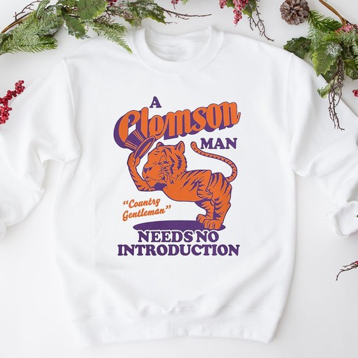 Homefield Apparel Clemson Man Vintage Style NCAA T-Shirt - For True Fans