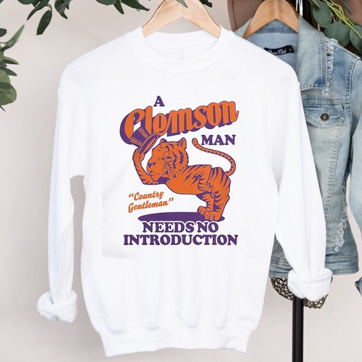 Homefield Apparel Clemson Man Vintage Style NCAA T-Shirt - For True Fans