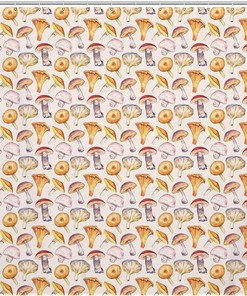 I Love Mushrooms Waterproof Shower Curtain for Bathroom Decor
