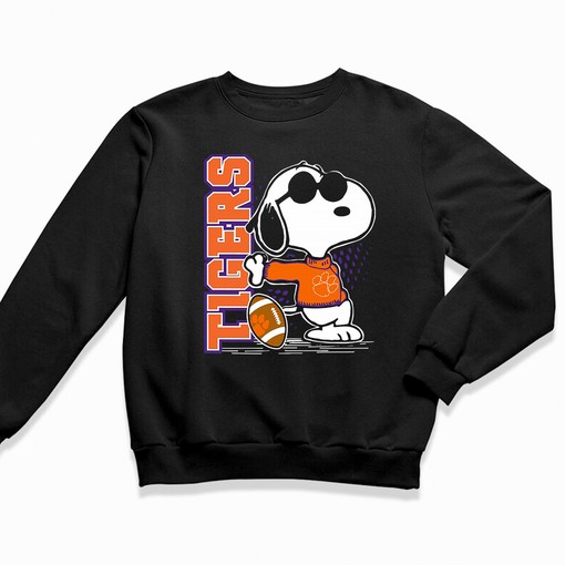 Joe Cool Snoopy Clemson Tigers NCAA T-Shirt - Be Cool as a Fan