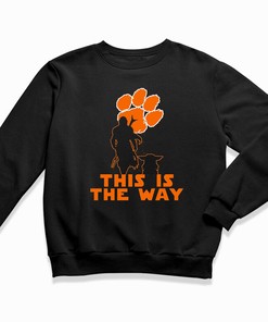 Mandalorian and Baby Yoda Clemson Tigers NCAA Football T-Shirt - For Ultimate Fans