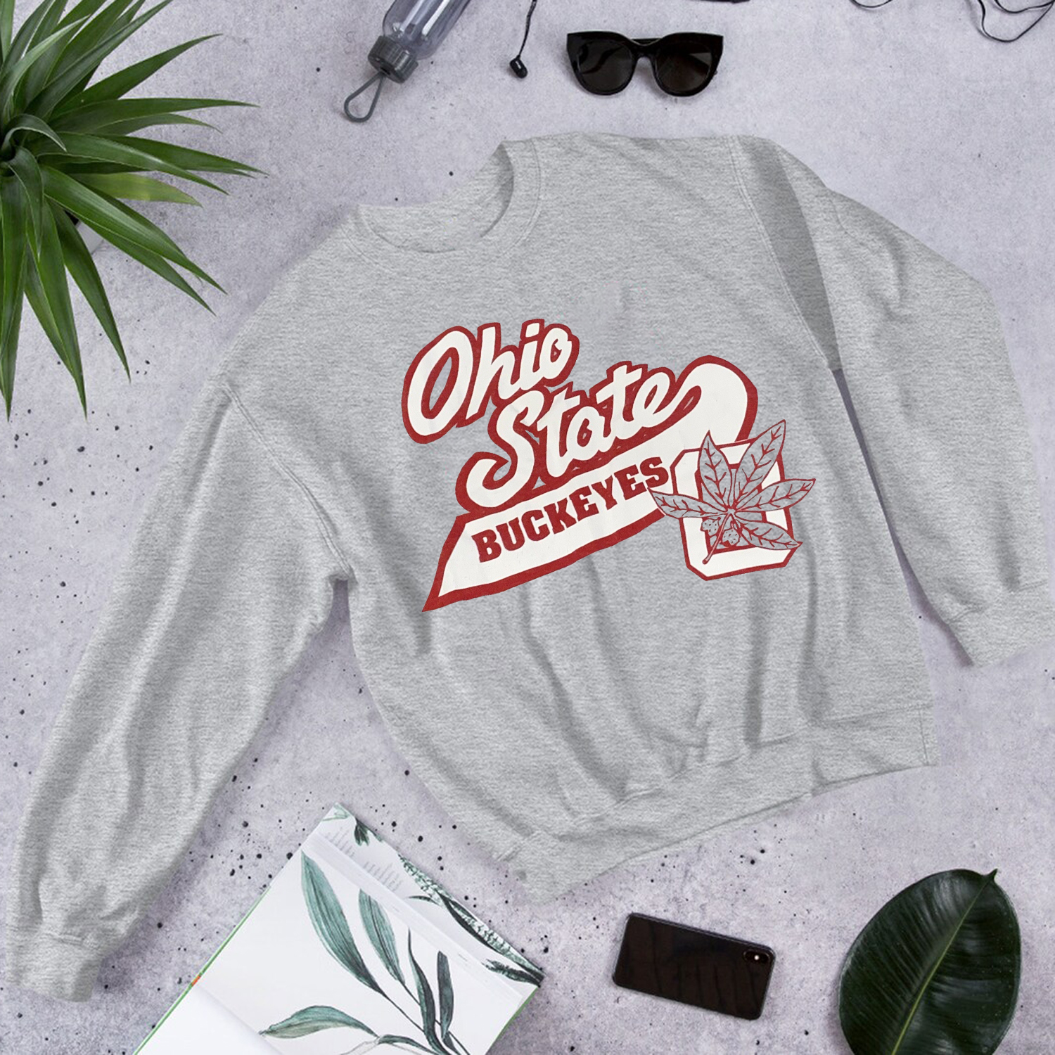 Ohio State Buckeyes 80s Vintage College Sweatshirt Hoodie for Fans