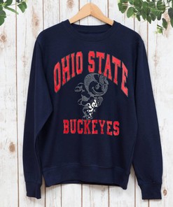 Ohio State Buckeyes Full Size Vintage Sweatshirt Hoodie for College Fans