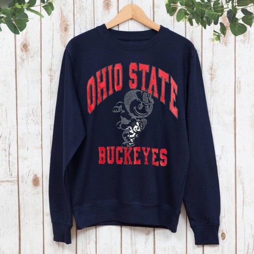 Ohio State Buckeyes Full Size Vintage Sweatshirt Hoodie for College Fans