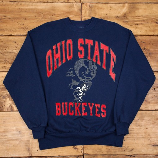 Ohio State Buckeyes Full Size Vintage Sweatshirt Hoodie for College Fans