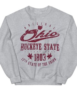 Ohio State Buckeyes Full Size Vintage Sweatshirt Hoodie for NCAA Fans