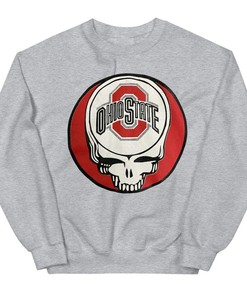 Ohio State Buckeyes Skull Vintage T-Shirt Hoodie for Fans