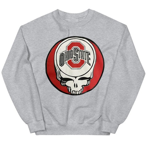Ohio State Buckeyes Skull Vintage T-Shirt Hoodie for Fans