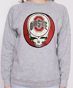 Ohio State Buckeyes Skull Vintage T-Shirt Hoodie for Fans