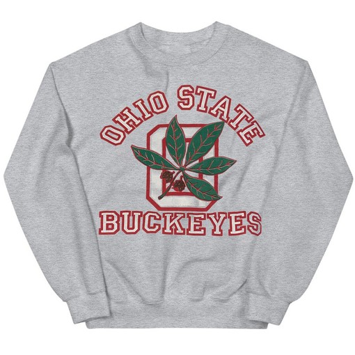 Retro Ohio State Buckeyes College Sweater for Men and Women