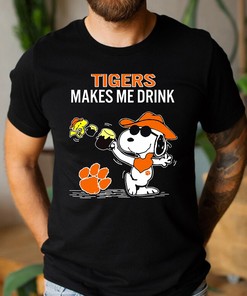 Snoopy and Woodstock Clemson Tigers NCAA T-Shirt Hoodie - Stay Hydrated as a Fan