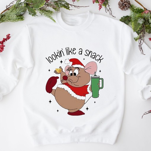 Cute Gus Gus Shirt, Looking Like A Snack SweatShirt, Disney Christmas Shirt, Disneyland Trip Shirt, Family Christmas Shirt, Cinderella Shirt