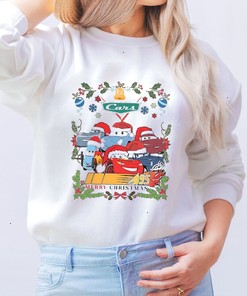 Disney Cars Christmas SweatShirt, Lightning McQueen Tow Mater Christmas Sweatshirt, Disney World Merry Christmas Hoodie, Disneyland Holiday Tee