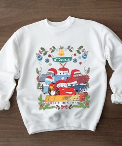 Disney Cars Christmas SweatShirt, Lightning McQueen Tow Mater Christmas Sweatshirt, Disney World Merry Christmas Hoodie, Disneyland Holiday Tee