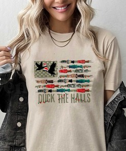 Duck the Halls Christmas Shirt, Christmas Duck Hunting Sweater, Christmas Hunting Sweatshirt, Mallard Duck Hoodie, Duck Hunting Gifts