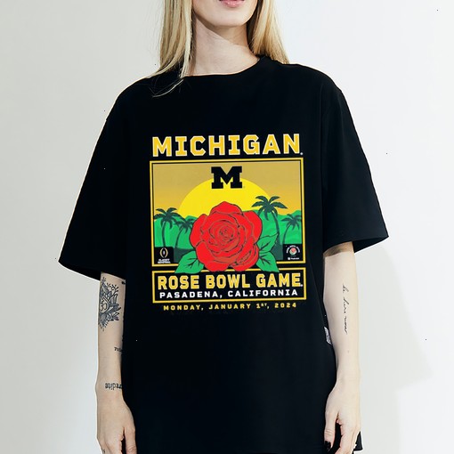 Michigan Wolverines College Football Playoff 2024 Rose Bowl Shirt