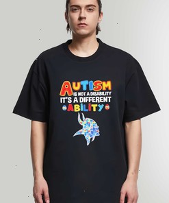 Official Minnesota Vikings NFL Autism Is Not A Disability 2024 Logo Sweatshirt, Hoodie, Shirt