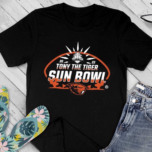 Official Oregon State Beavers 2023 Tony the Tiger Sun Bowl Graphic Unisex T-Shirt, Sweatshirt, Hoodie Shirt