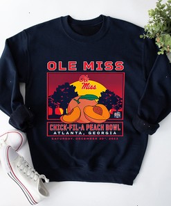Ole Miss Chick Fil A Peach Bowl Atlanta GA December 30th 2023 Vintage Style T-Shirt - Fan Gift