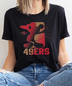 San Francisco 49ers Disney Cross Fade Sweatshirt - Fan Gift